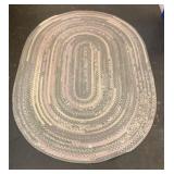 85" x 60" Oval Braided Rug