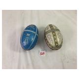 Tin Egg Trinket Boxes