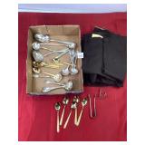Assorted Silverplate & Protective Cloth