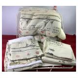 Full Sz Oriental Pattern Comforter Set