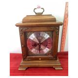 Walnut Hamilton Mantle Clock w/Key