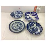 Blue & White Asian Plates