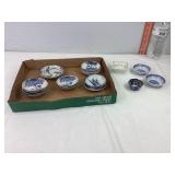 Asst Blue & White Japanese Mini Plates