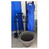 Moving Cart, Bag Chair & Flowerpot