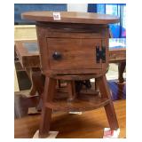Repurposed Butter Churn Table