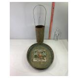 Wicker Basket & Serving Tray