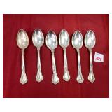 6 Sterling Spoons