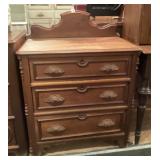 Victorian Style 3 Drawer Chest Dresser