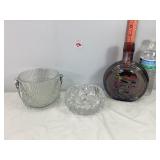 Glass Decanter, Ashtray & Ice Bucket