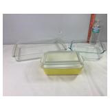 Pyrex 9x13, 8x8 & Refrigerator Dish