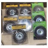 Assorted 6" Wire Wheel Brushes