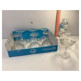 8 Fostoria Tall Sherbert Glasses