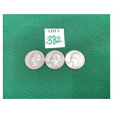 1936 & 2 - 1953 Washington Quarters