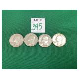 1960, 2 - 1961 & 1962 Washington Quarters
