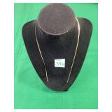 14k 18" Herringbone Necklace, No Clasp