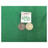 1866 &1868 - 3 Cent Nickels