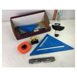 Squares, Measuring Tapes, Level & Putty Knives