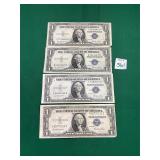 4 - 1935E $1 Silver Certificates
