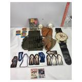 Hanging Mickey Mouse Watch, Gloves/Baseball & Misc