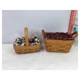 Longaberger Small Baskets w/Liners & Protectors