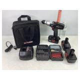 Craftsman 19.2v Drill, Bit Set, 3 Batts, Charger