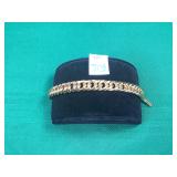 Mens Gold Tone 9" Bracelet