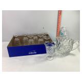 Fostoria Pitcher & 8 Tumblers