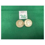 1943 & 1957 Washington Quarters