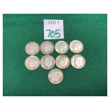 9 Roosevelt Dimes