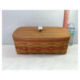 Longaberger Vanity Basket w/Lid, Liner, Protector