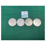 4 - 1967-1968 Kennedy Half Dollars