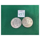 2 - 1971 Eisenhower Dollars