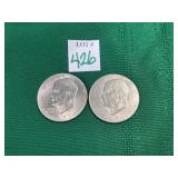 2 - 1971 Eisenhower Dollars