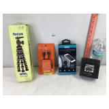 Flexible Tripod, Camera Selfie Mirror, & Misc