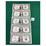 5 - 1935E $1 Silver Certificates