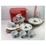 Holiday Hostess 16pc Christmas Dinner Set