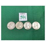 1958 & 3 - 1959 Washington Quarters