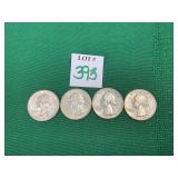 1961 & 3 - 1964 Washington Quarters