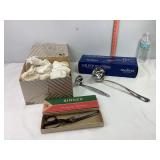 Punch Bowl Glasses, Clips, Pinking Shears & Misc