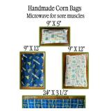 Set of 4 Handmade Relaxation Corn Bags