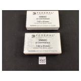 2 Boxes Federal 7.62x51mm 149GR Ammo, NIB