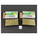 2 Boxes Remington 9mm Luger 115GR FMJ Ammo