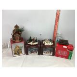 Village Figures & Cabin Nightlight