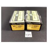 Jacketed SP 45 Cal 400 GR Bullets 1-NIB 1-P