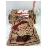 Approx 11 Burlap Sack Gift Bags
