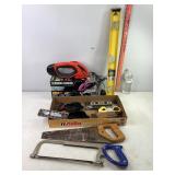 Levels, Saws, B&D Shearer & Misc