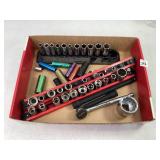 Assorted Sockets, Ratchets & Extensions