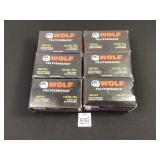 6 Boxes Wolf Performance 308 Win 145GR FMJ Ammo
