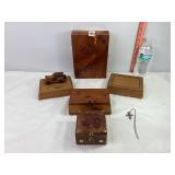 Wooden Boxes & Playing Cards