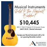 Musical Instruments - Inviting Consignments - Auction Date November 18, 2025